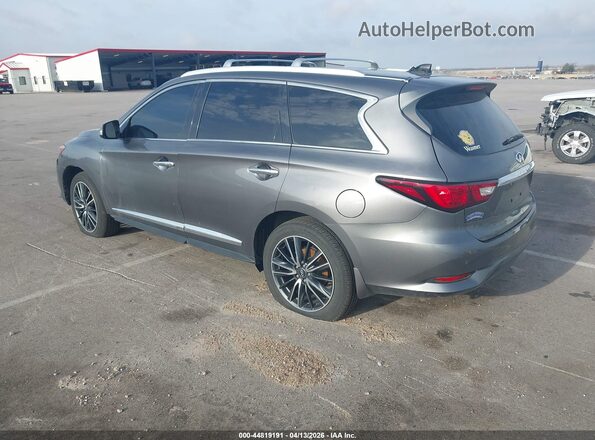 5N1DL0MM4HC501520 2017 INFINITI QX60 Gray Trasero izquierdo