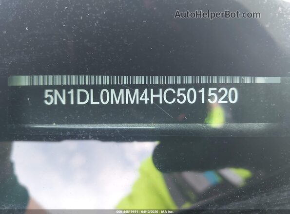 5N1DL0MM4HC501520 2017 INFINITI QX60 Gray Vista del compartimento del motor