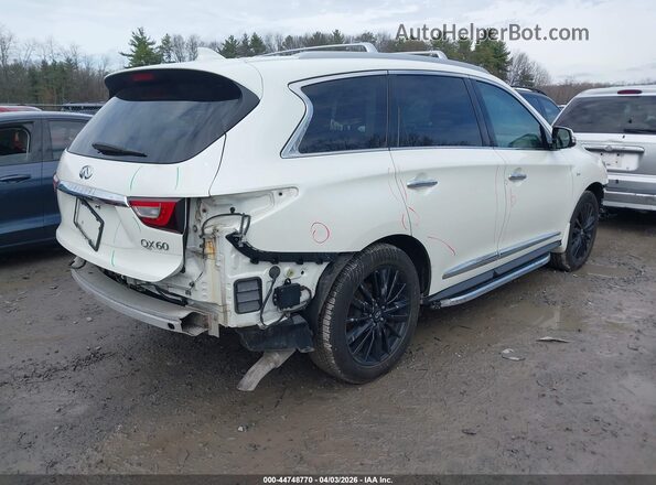 5N1DL0MM4HC558025 2017 INFINITI QX60 White Tył prawy