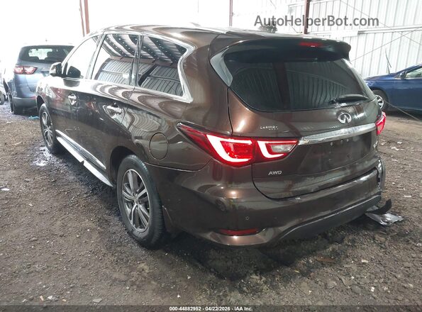 5N1DL0MM4KC521418 2019 INFINITI QX60 Brown უკანა მარცხენა