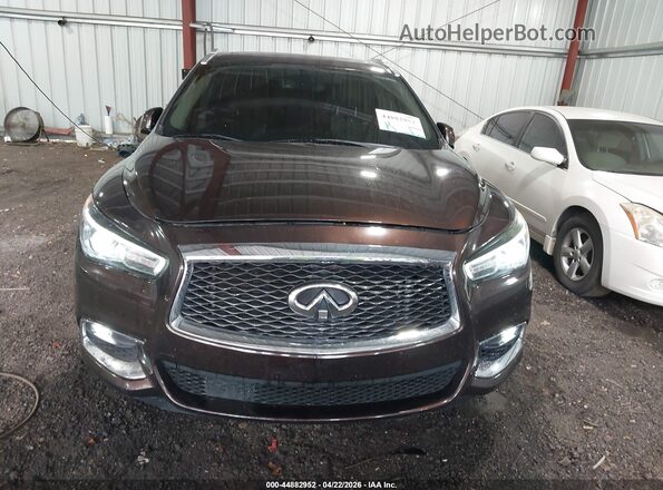 5N1DL0MM4KC521418 2019 INFINITI QX60 Brown უკანა სალონის ხედი