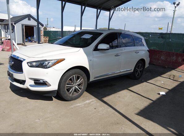 5N1DL0MMXHC522355 2017 INFINITI QX60 Белый Передняя левая четверть