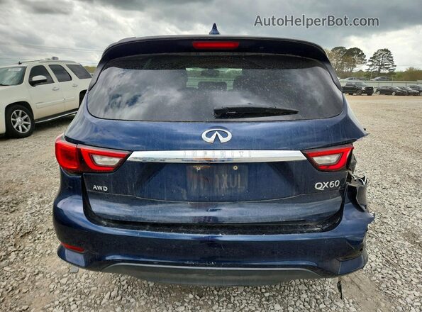 5N1DL0MMXKC550325 2019 INFINITI QX60 Blue Widok z tyłu