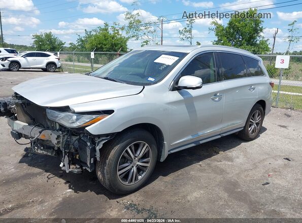 5N1DL0MN1HC558427 2017 INFINITI QX60 Silver Передня ліва чверть