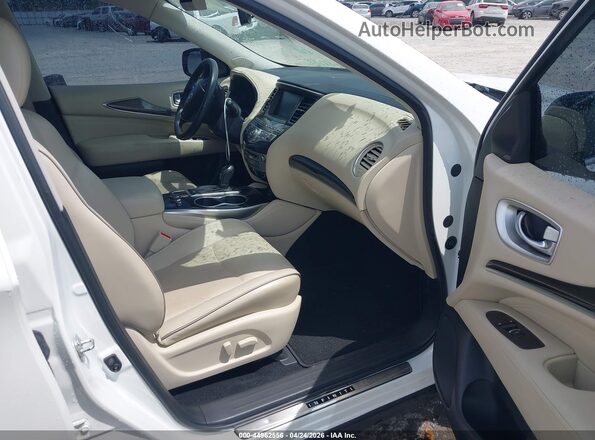 5N1DL0MN2KC560291 2019 INFINITI QX60 Cream Սալոնի դիմացի տեսք
