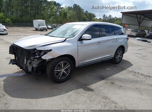 5N1DL0MN2LC532864 2020 INFINITI QX60 Silver Առջևի ձախ երեք քառորդ տեսարան