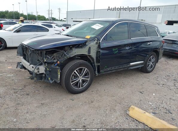 5N1DL0MN4KC534274 2019 INFINITI QX60 Blue Передня ліва чверть