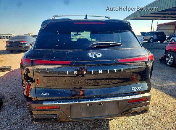 5N1DL1FS5PC357962 2023 INFINITI QX60 Black Вид ззаду