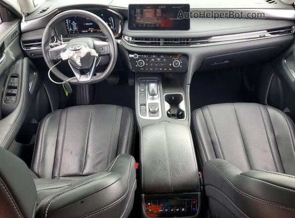 5N1DL1FS7RC352281 2024 INFINITI QX60 White Առջևի վահանակի տեսք