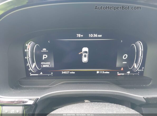 5N1DL1GS1PC371002 2023 INFINITI QX60 Черный Вид задних сидений
