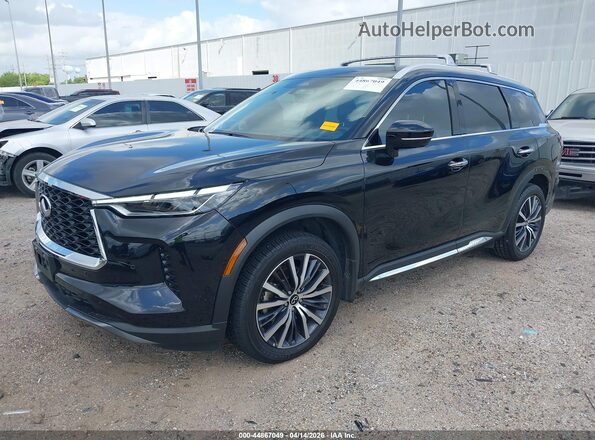 5N1DL1GS1PC371002 2023 INFINITI QX60 Черный Передняя левая четверть