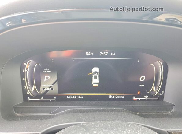 5N1DL1GS3PC349678 2023 INFINITI QX60 Серый Вид щитка приборов