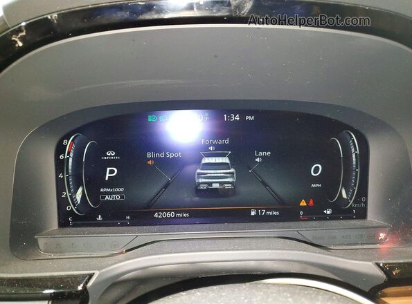 5N1DL1GS9PC357784 2023 INFINITI QX60 Black Instrument cluster view