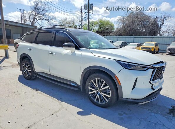 5N1DL1HU0PC368575 2023 INFINITI QX60 White Передня права чверть