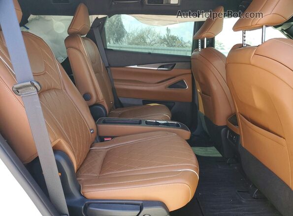 5N1DL1HU0PC368575 2023 INFINITI QX60 White Вид задніх сидінь