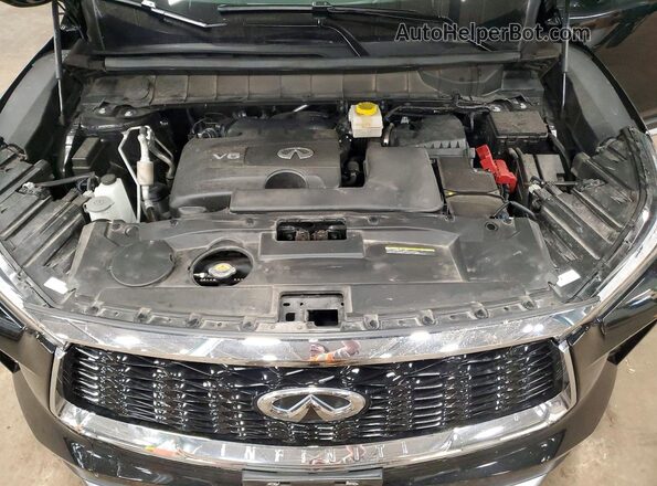 5N1DL1HU9PC349295 2023 INFINITI QX60 Черный Вид подкапотного пространства