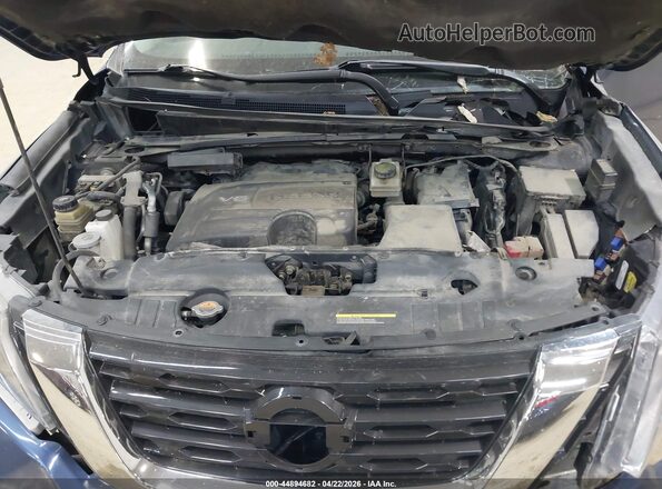 5N1DR2MM4HC648916 2017 NISSAN PATHFINDER Blue Вид ззаду