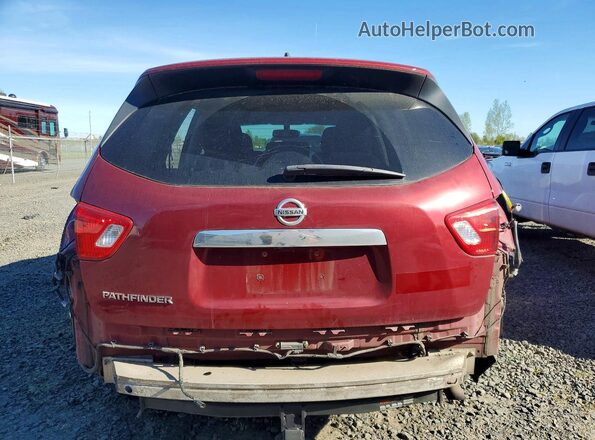 5N1DR2MM4JC652034 2018 NISSAN PATHFINDER Burgundy Rear view