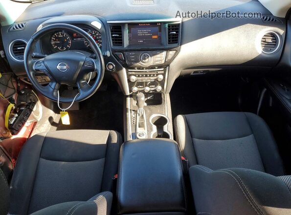 5N1DR2MM4JC652034 2018 NISSAN PATHFINDER Burgundy Dashboard view