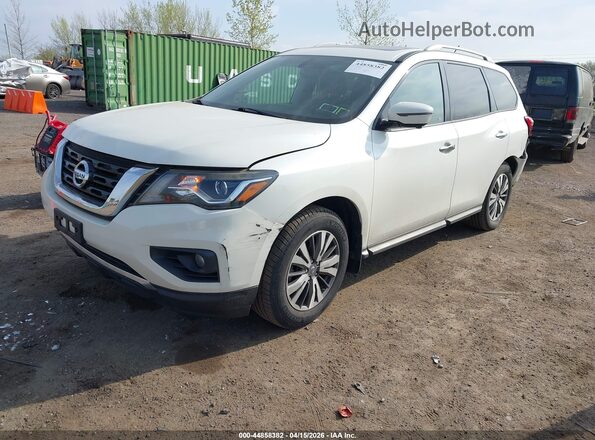 5N1DR2MM6HC659562 2017 NISSAN PATHFINDER White წინა მარცხენა ხედი სამი მეოთხედიდან
