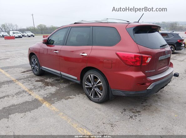 5N1DR2MMXHC602085 2017 NISSAN PATHFINDER Red უკანა მარცხენა