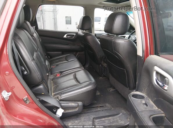 5N1DR2MMXHC602085 2017 NISSAN PATHFINDER Red VIN კოდის სტიკერის ხედი
