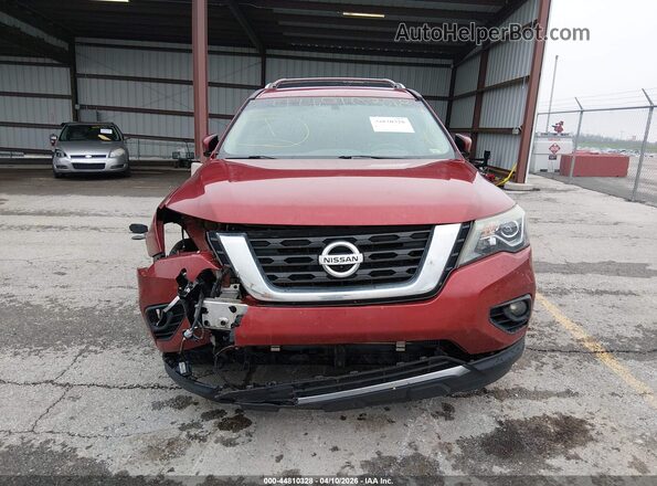 5N1DR2MMXHC602085 2017 NISSAN PATHFINDER Red უკანა სალონის ხედი
