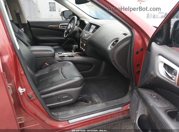 5N1DR2MMXHC602085 2017 NISSAN PATHFINDER Red წინა სალონის ხედი