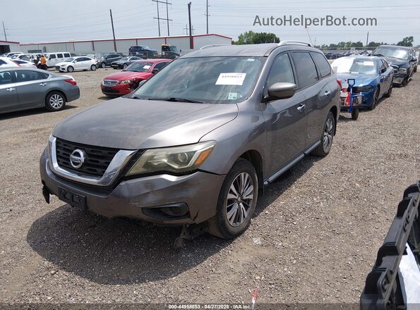 5N1DR2MN6HC666178 2017 NISSAN PATHFINDER Gray Առջևի ձախ երեք քառորդ տեսարան