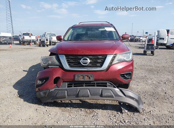 5N1DR2MN6JC666770 2018 NISSAN PATHFINDER Red Instrument cluster view