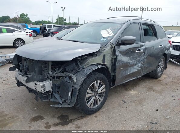 5N1DR2MN6KC653437 2019 NISSAN PATHFINDER Gray წინა მარცხენა ხედი სამი მეოთხედიდან