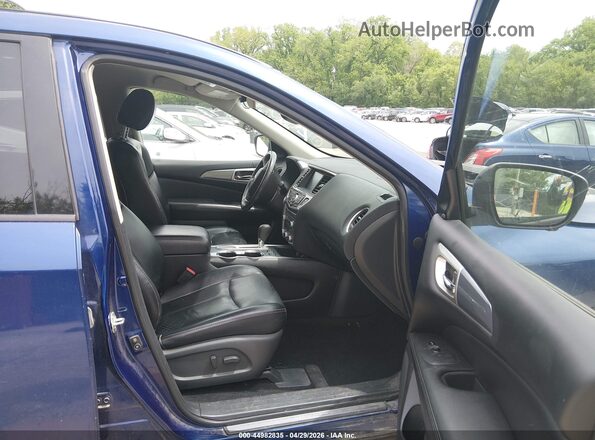 5N1DR2MN7JC603130 2018 NISSAN PATHFINDER Blue Widok wnętrza z przodu