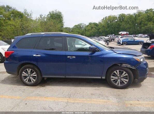 5N1DR2MN7JC603130 2018 NISSAN PATHFINDER Blue Widok wnętrza z tyłu
