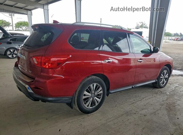 5N1DR2MN8KC621444 2019 NISSAN PATHFINDER Красный Задняя правая четверть