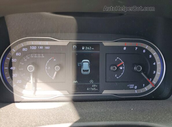 5NMJACAE2PH265249 2023 HYUNDAI TUCSON Red ხელსაწყოთა პანელის ხედი