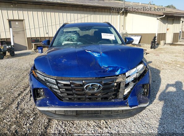 5NMJB3AE2NH002463 2022 HYUNDAI TUCSON Blue უკანა სალონის ხედი