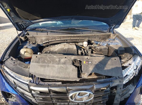 5NMJB3AE2NH002463 2022 HYUNDAI TUCSON Blue უკანა ხედი