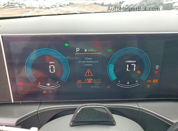 5NMP24GL8RH036242 2024 HYUNDAI SANTA Green Vista del cuadro de instrumentos