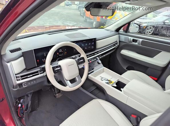 5NMP2DGLXRH036159 2024 HYUNDAI SANTA Burgundy Вид салону спереду