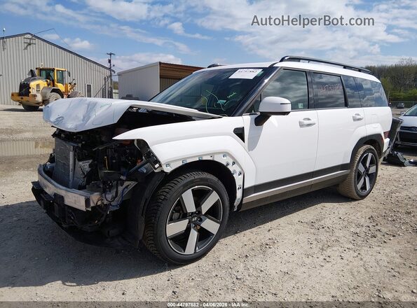 5NMP3DG11RH010707 2024 HYUNDAI SANTA FE HYBRID White Առջևի ձախ երեք քառորդ տեսարան