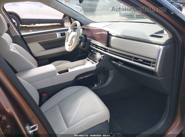 5NMP4DGL1RH029272 2024 HYUNDAI SANTA FE Brown წინა სალონის ხედი