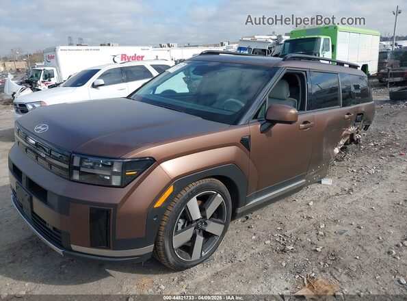 5NMP4DGL1RH029272 2024 HYUNDAI SANTA FE Brown წინა მარცხენა ხედი სამი მეოთხედიდან