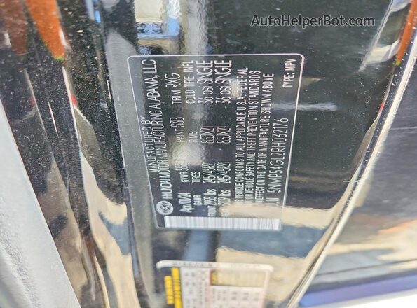 5NMP54GL2RH032176 2024 HYUNDAI SANTA FE CALLIGRAPHY Черный Вид наклейки с VIN-кодом