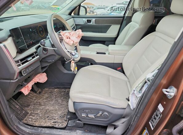 5NMP5DGL6RH066735 2024 HYUNDAI SANTA FE CALLIGRAPHY Brown Front interior view