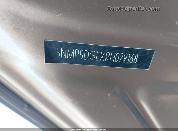 5NMP5DGLXRH029168 2024 HYUNDAI SANTA FE CALLIGRAPHY Brown Շարժիչի բաժամունքի տեսք