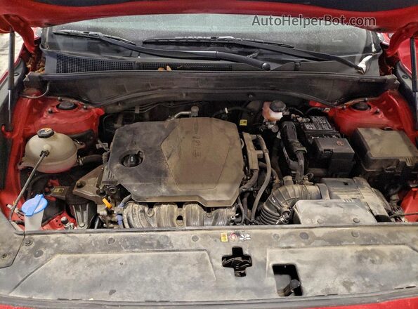 5NMS1DAJ7PH491715 2023 HYUNDAI SANTA Red ძრავის განყოფილების ხედი