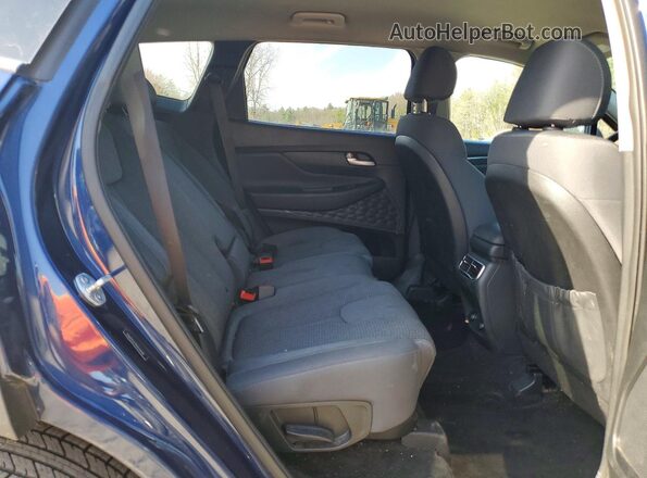 5NMS1DAJ9MH314448 2021 HYUNDAI SANTA Blue Вид задньої частини салону