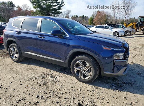 5NMS1DAJ9MH314448 2021 HYUNDAI SANTA Blue Передня права чверть
