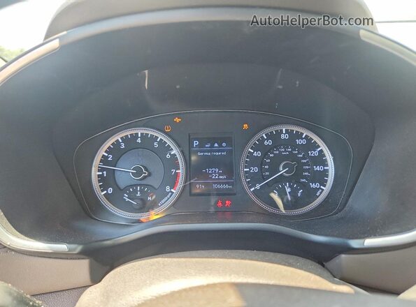 5NMS23AD1LH245268 2020 HYUNDAI SANTA Silver Instrument cluster view