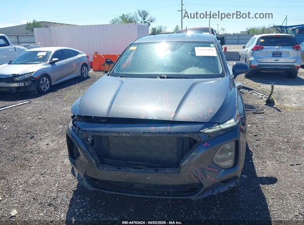 5NMS23AD8LH249222 2020 HYUNDAI SANTA FE Gray Widok wnętrza z tyłu